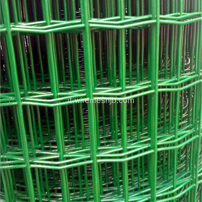 Recinzione a rete metallica rivestita in PVC