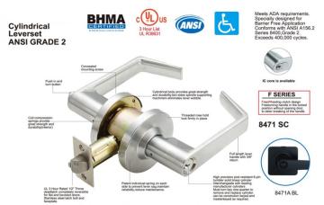 Grade 2 Stainless Steel Tubular Handle Lock