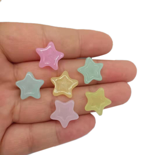 Kawaii Jelly Color Resin Flatback Heart Star Rabbit Cabochons Sweet Heart Star Rabbit Head Embellishments For Scrapbooking DIY