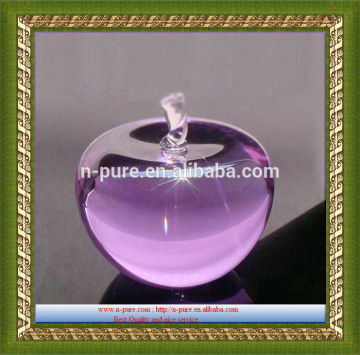 beauty crystal apple ,crystal gift ,crystal Christmas Gift