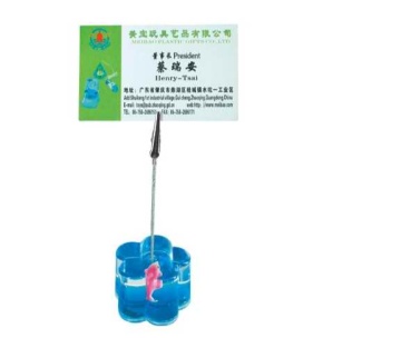 acrylic memo clip stand with customized floater and liquid