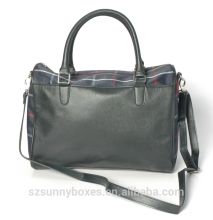 England Style Customized PU/Geniue Leather Man briefcase handbag Shoulder Bag