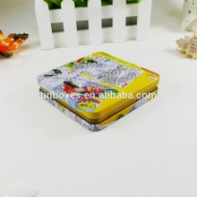 Custom square game cards tin box