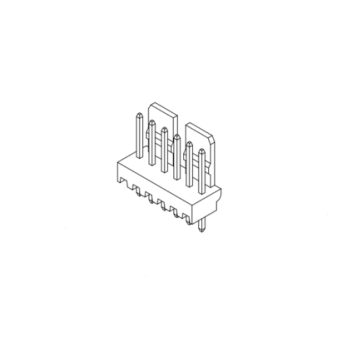 2,50 mm de inclinação 180 ° Série de conectores de wafer CW2504V-XP