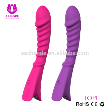 Powerful Vibrating femae silicone dildo vibrator toys