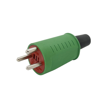 IP44 Denmark Danish Red and Green Plug - Waterproof and Anti-Shock 16A 3 Pin