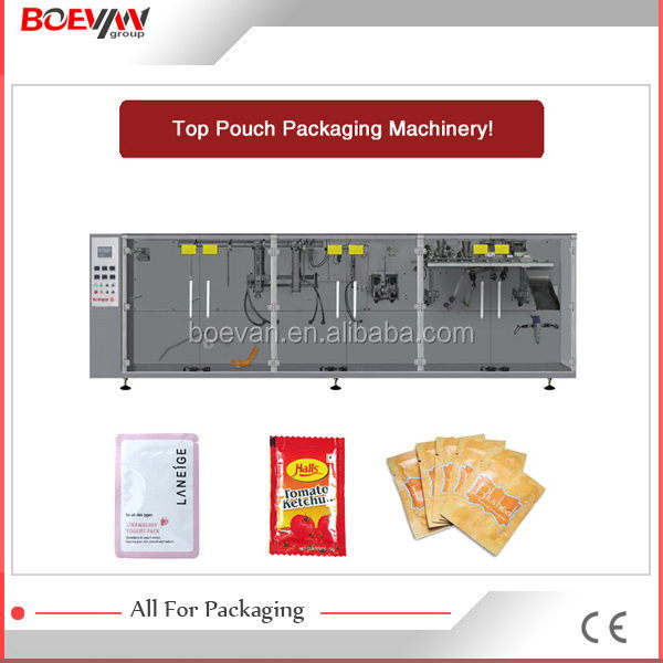 Best quality cheapest demurer 4 side seal sachet packing machine for salt water spice powder