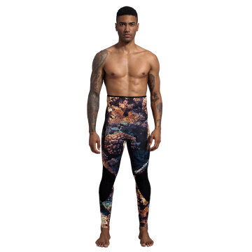 Seaskin dua potong pakaian selam neoprene camo spearfishing