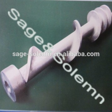 Food Machinery Screw Steel Casting Parts and Meat Food Processing Machinery Parts
