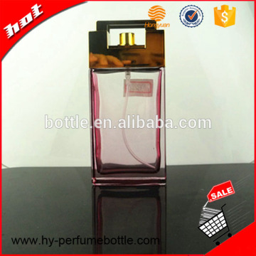 wholesale cologue perfume bottles 100ml square glass perfume bottles with pump sprayer