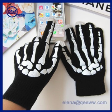TopTie Skeleton Pattern Knit Winter Gloves Touch Screen Gloves