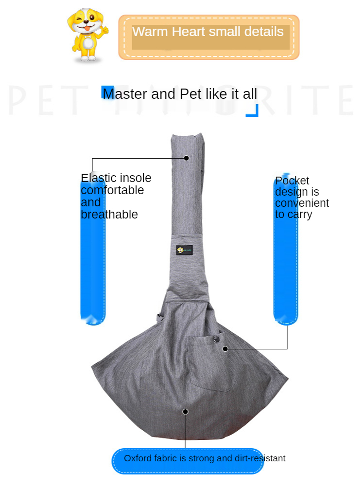 Pet Supplies Amazon Hot-selling Pet Bag Oblique Back Pet Go Out Carrying Bag Foldable One-shoulder Cat Bag