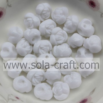 Hanging Hole Small Rose Acrylic Solid Beads For Decoration