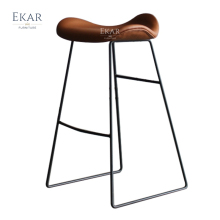 Modern Leather Velvet Bar Stools for Kitchen Breakfast High Counter Bars