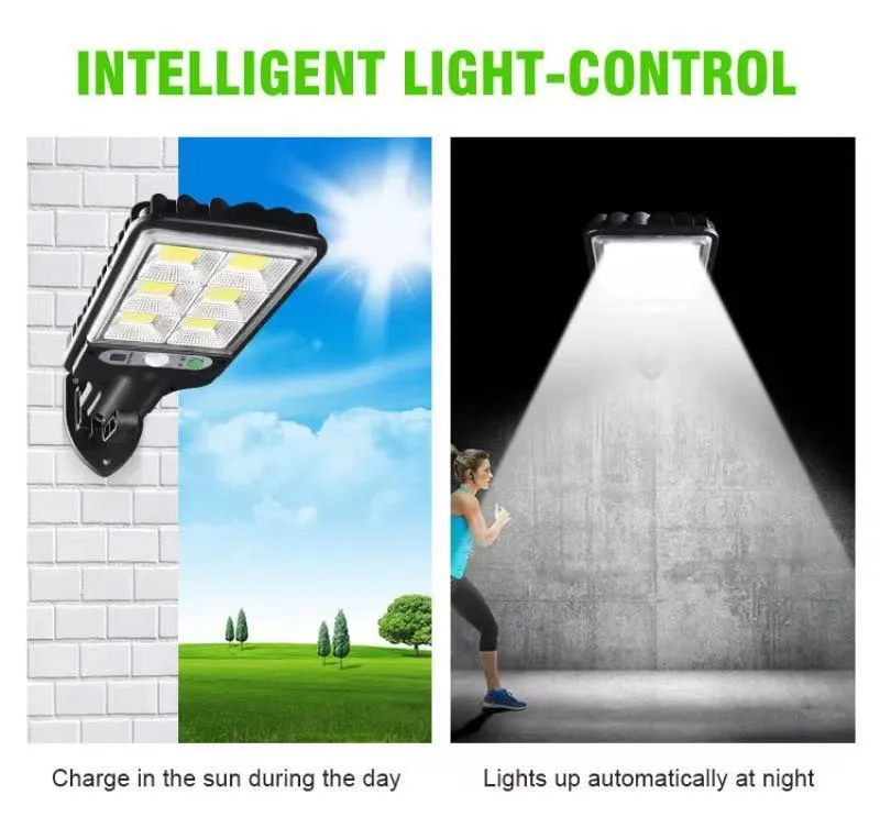 Solar-Powered Elegant Wall Lights for Garden and Courtyard