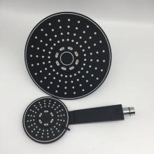 Black Adjustable Rain Hand Shower Head