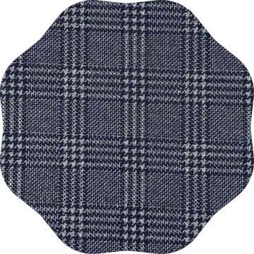 Knitted polyester cotton jacquard fabric