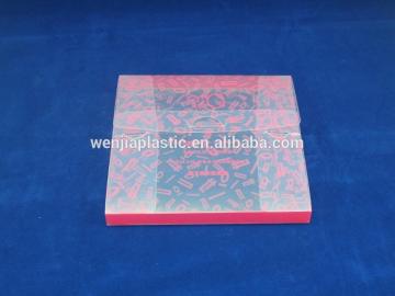 Customized design name card PP box with elastic button