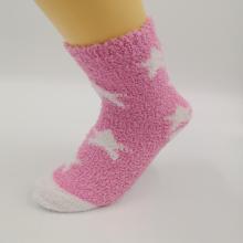 Wholesale Popular star Design Kids Microfiber Cute Socks