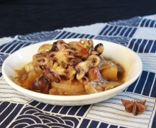 delicious seafood freezing octopus