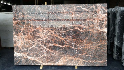 Cukoo red white and red vein chinese marble