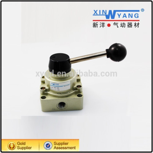 Made In China 4 Port 3 Position HV Series Hand Rotary Valve