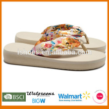 Fashion lady wedge thick spong sole slipper