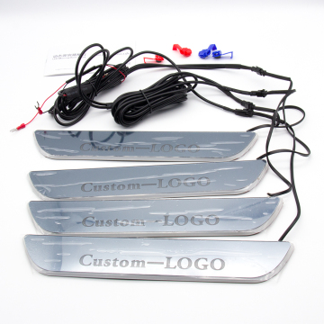 Custom LED Scuff Plates: White, Blue, Red Colors Available