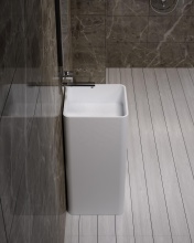 Stone Resin Freestanding Bathroom Wash Basin