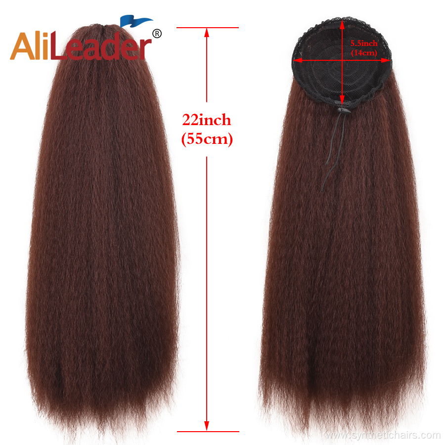 Wet and Wavy Drawstring Ponytail Styles Afro Women