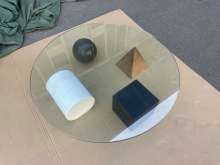 Replica Metafora Marble Base Glass Top Coffee Table