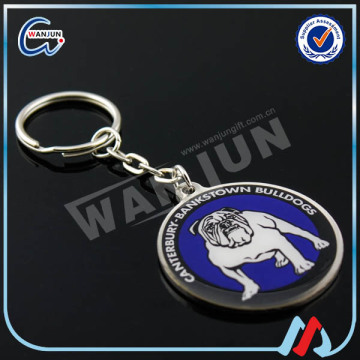 Promotional Custom Trolley Coin Metal Keyring/ Wholesale Trolley Custom Keyring