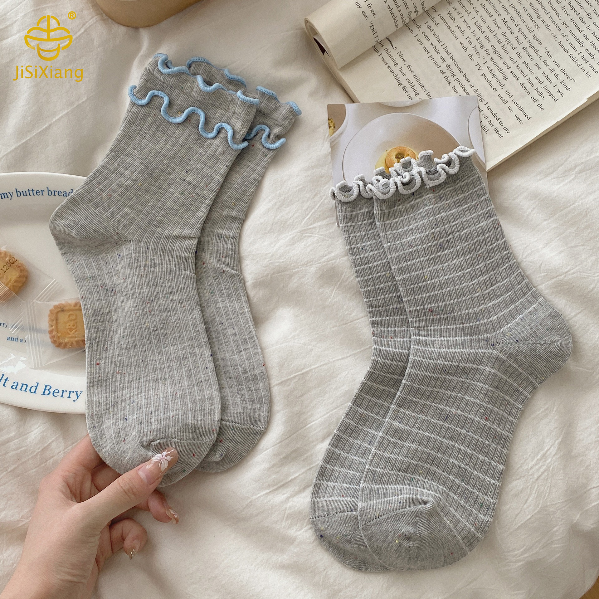 한국 레이스 튜브 양말 Korean lace tube socks