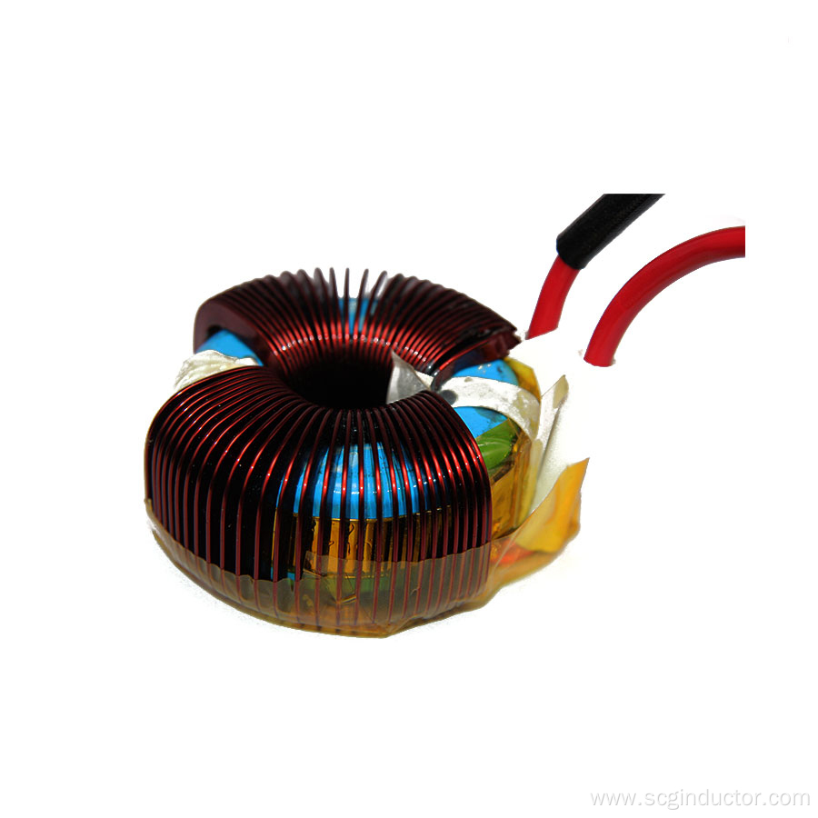 Large magnetic ring inductor for photovoltaic