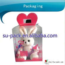 PVC toy packaging box with hanging holes