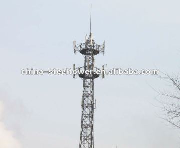 Telecommunication Steel Tower Tubular Tower/Self Supporting Steel Tower