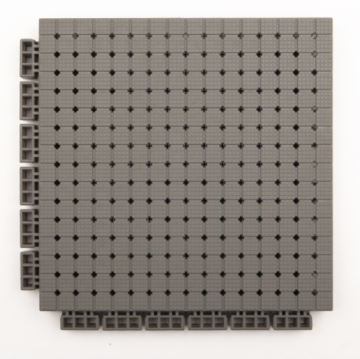 Portable interlocking system basketball court floor