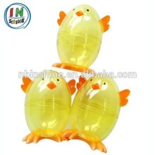 9cm plastic easter chicken decoration , easter chicken container