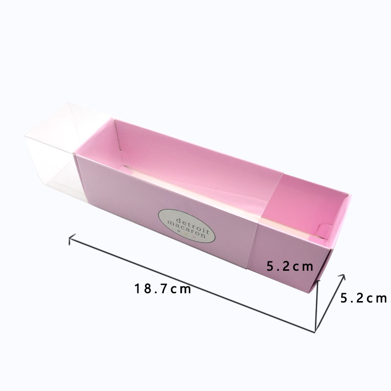 6 12 Macaron Packaging with window, Macarons box with insert plastic tray