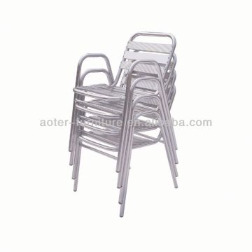 Aluminum garden used stacking chairs