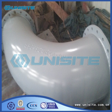 Seamless pressed bend with flange
