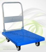 High Quality Heavy Duty Plastic Platform Food Transport Trolley