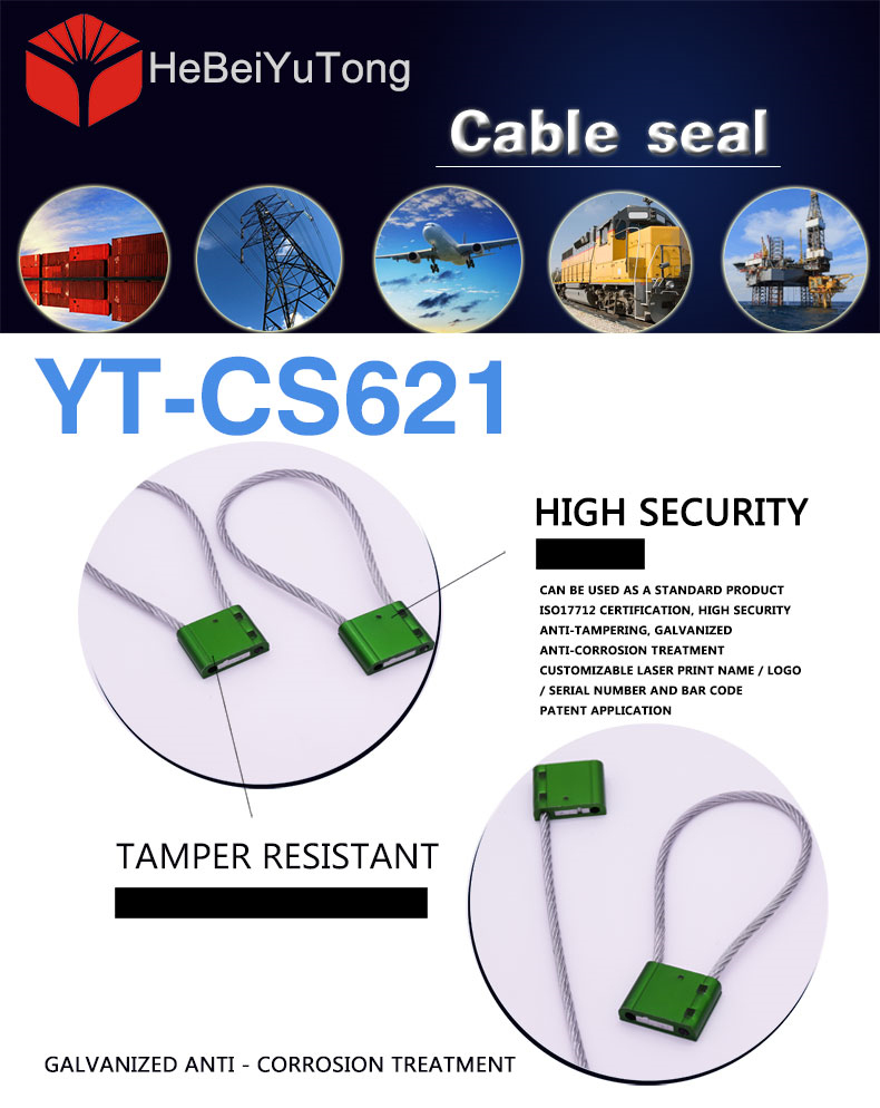 variety length strong wire security lock cable seal YT-CS620