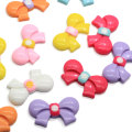 Kawaii Multi Color Flat Back Strik Vorm Hars Cabochon Voor Handgemaakte Ambachtelijke Decor Sieraden Ornament