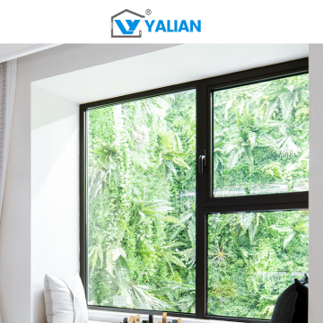 Aluminum Alloy Frames Casement Windows Soundproof Glass