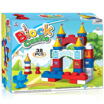 38pcs DIY Blocks Castle, Plastic Castle Building Blocks for Kids