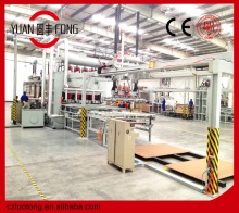 short cycle hot press veneer production line process