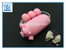 Hot Sell New Electronic Gadgets for 2015 Lovely Pig USB Hub Custom LOGO