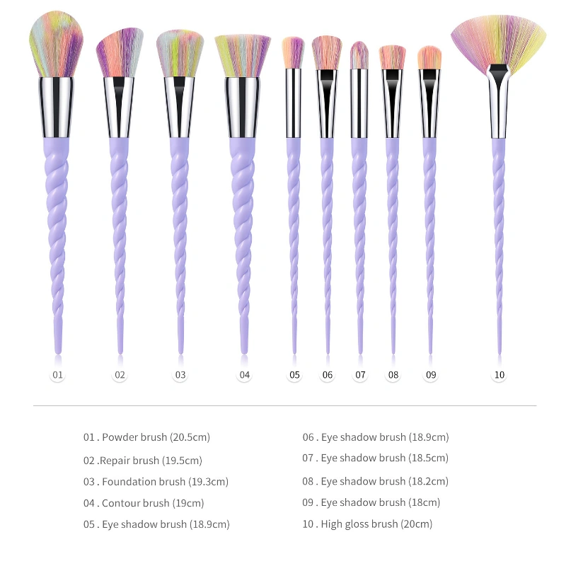 Natural Color Unicorn Unicorn Design Makeup Brush