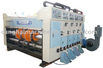 automatic flexo printing slotter machine